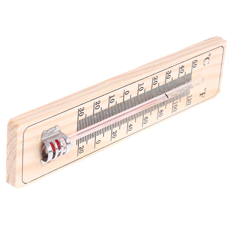 Wooden Indoor Wall Mounted Outdoor Thermometer - China Wooden