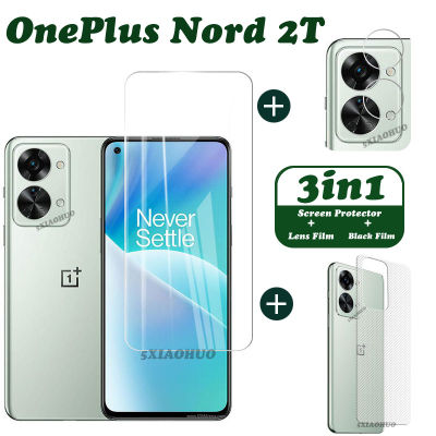 Oneplus Nord 2T กระจกเทมเปอร์ Oneplus Nord 2T 5G กระจกความเป็นส่วนตัวคลุมทั้งหมดหน้าจอปกป้องหน้าจอเคลือบ3In1ฟิล์มด้านหลังคาร์บอนไฟเบอร์