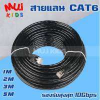 muikids 1/2/3/5 เมตร สายแลน CAT6 indoor สำเร็จรูป รับสปีดสูงสุด 10 Gbps LAN CAT6 ใช้ภายในอาคาร