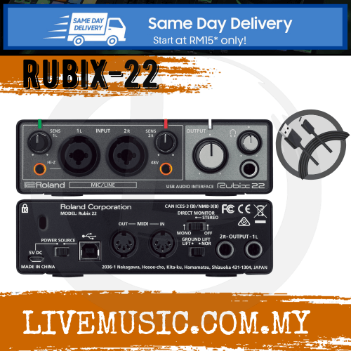 Roland Rubix22 - USB Audio Interface (RUBIX-22) | Lazada