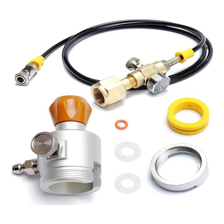 Soda Filling Co2 Adapter Refill Adapter with Release Valve Fit for Soda