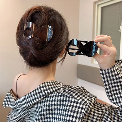 【YF】 Women Hair Clip Seamless Plastic Duckbill Claw for Large Clamp Girls Simple Hairpins Styling Tools Accessories