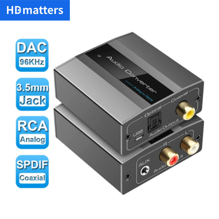 ตัวแปลงเสียงอนาล็อกเป็นดิจิตอล-3-5-มม-aux-หรือ-l-r-เสียงสเตอริโอเป็น-toslink-ตัวแปลงเสียงดิจิตอลโคแอกเซียล-ตัวแปลงเสียงอนาล็อกเป็นดิจิตอลออกสำหรับแล็ปท็อปพีซี-เครื่องขยายสัญญาณ-dvd