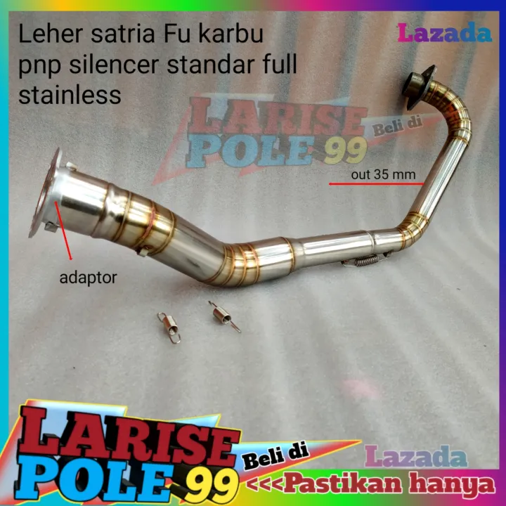 Leher Knalpot Fu Pnp Silencer Standar Original Full Stenlis Pipa Leheran Suzuki Satria Fu 150 3274