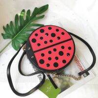 ❗️❗️สินค้ามีตำหนิ ของแท้100%?Kate Spade♠️ Micha Turn over a Leaf Ladybug Crossbody Bag - Wkru370