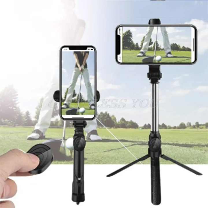 Tripod Golf Swing Holder Recorder Bluetooth Selfie Stick Cell Phone