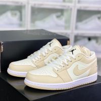 2023 Original J 1 Low GS "Mustard White" Basketball Shoes Casual Sneakers for Men Women