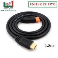Cable HDMI 1.5m UNITEK YC 137M Dây tròn trơn, hàng cao cấp thumbnail
