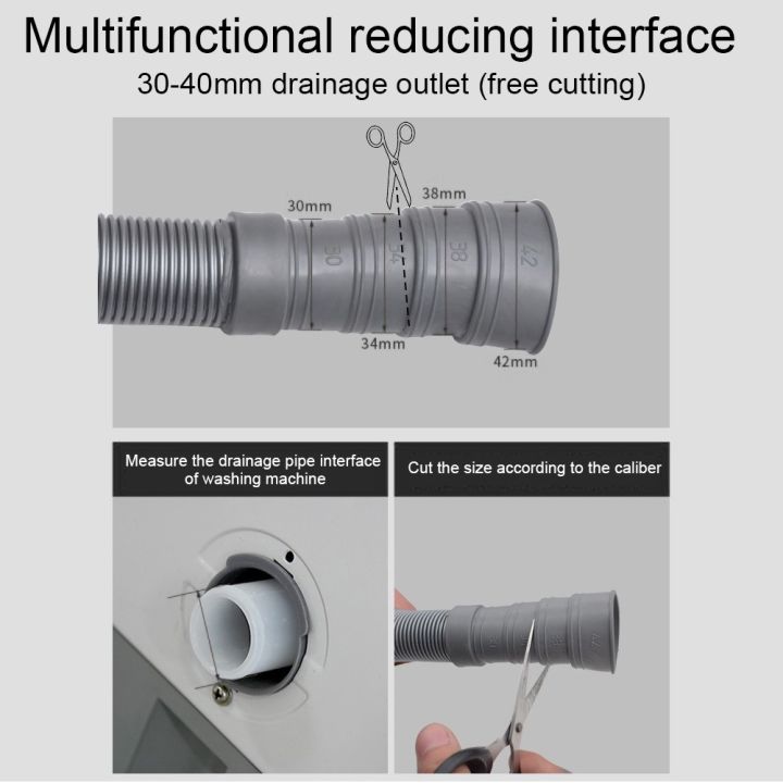 ท่อน้ำเสียเครื่องซักผ้า-3-5-เมตร-ข้อตรงและข้องอ-ท่อน้ำทิ้ง-ท่อน้ำทิ้งเครื่องซักผ้าทุกยี่ห้อ