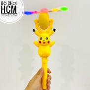 HCM HÀNG MỚI VỀ Đồ chơi cây quay pikachu gậy flash có nhạc đèn phát sáng