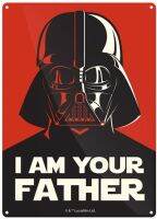 ของแท้ Star Wars I Am พ่อของคุณ Darth Vader A ป้ายเหล็กแผ่นโลหะติดผนังประตู