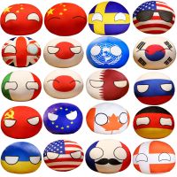 Funny Polandball 10cm Countryballs Toy Plush Pendant Plush Doll Countryball USSR USA FRANCE RUSSIA UK JAPAN GERMANY ITALY