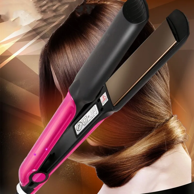 Buy KINGDOMCARES AntiStatic Hairstyling Hair Straightener Brush Faster  Heating Detangling Styling Hair Straightening Brush Curling Electric  Ceramic Comb 6 Levels PTC Salon Styler Hair Straighteners Pink Online at  Low Prices in India 