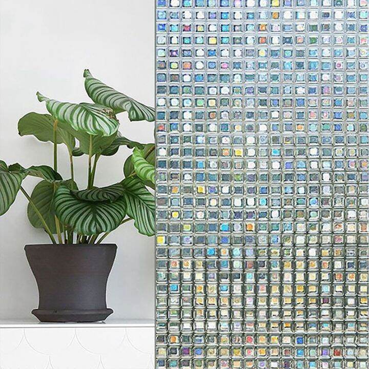 rainbow-decorative-window-film-tinted-static-self-adhesive-cling-glass-stickers-3d-mosaic-privacy-glass-foil