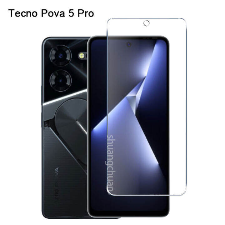 2in-ภาพยนตร์กระจกเทมเปอร์1เรื่องสำหรับ-tecno-pova-5-pro-pova-5ภาพยนตร์ปกป้องหน้าจอกระจกเทมเปอร์กระจกนิรภัยใส9ชั่วโมง-ปกป้องหน้าจอป้องกันหน้าจอเลนส์