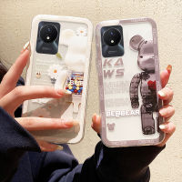 เคสโทรศัพท์ใหม่สำหรับ VIVO Y02T Y02A ฝาครอบ แฟชั่นคู่การ์ตูนหมีซิลิโคนนิ่มใสป้องกันการตกหล่นสำหรับ VIVO Y02T Y02A เคส