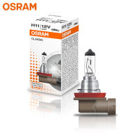 OSRAM H11 12V 55W PGJ19-2 CLASSIC Halogen Headlight Original Car Bulb 3200K Auto Lamp Standard Hi/lo Beam ECE (1pc)