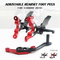 Rearset พักเท้าสำหรับ S1000RR S 1000 RR 2019 2020รถจักรยานยนต์ CNC ปรับด้านหลังชุดเท้าตอกเหยียบวางอยู่ไรเดอร์ Footpeg