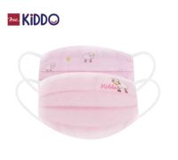 หน้ากากกันฝุ่นละออง พิมพ์ลายแกะ สีชมพู ผ้าคอตตอน 2 ชิ้น 2 ลาย BSC KIDDO Cotton Mask 1 pack