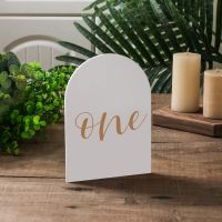 White Blank Arch Acrylic Sign for Wedding Place Card for Party Decor Table Number Guest Name Seat Tag Craft DIY Project Display