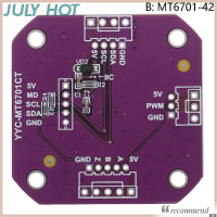 JULYHOT เครื่องเข้ารหัสแม่เหล็ก MT6701วัดมุมเหนี่ยวนำแม่เหล็กเซ็นเซอร์โมดูล