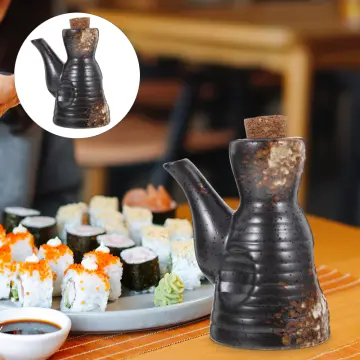 Japanese Ceramic Soy Sauce Pot Seasoning Jar Oil Can Vinegar Bottle  Tableware Home Kitchen Supplies Ceramics Kitchen Gadgets