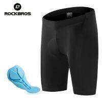 ROCKBROS Sports Padded Bike Shorts For Men Cycling Bicycle Shorts Breathable Shockproof Comfortable Reflective Tights Slim Fit