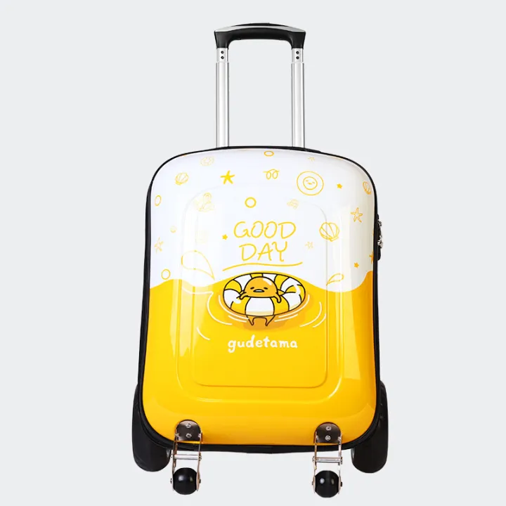 Cartoon Children's Suitcase.Oversized Wheel Design.beach Travel