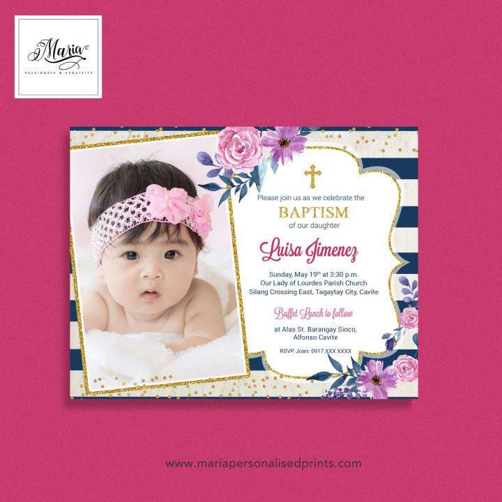 Baptismal Invitation Card 14 pcs With Envelopes | Lazada PH