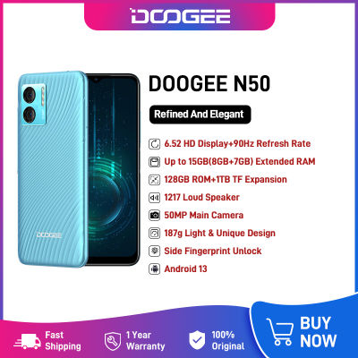 DOOGEE N50 Octa Core 8GB RAM +128GB ROM 50MP Ai Main Camera 4200mAh Battery Fast Charger 9.1MM Thickness