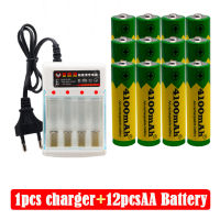 แบตเตอรี่ AA 4100Mah 1.5V ใหม่แบตเตอรี่อัลคาไลน์แบบชาร์จไฟ AA เหมาะสำหรับหลอดไฟ LED ของเล่น Mp3ฟรีค่าขนส่ง