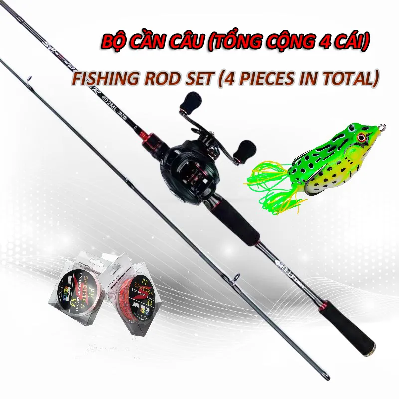 Pipeliness 【Cod】 Cần Câu Máy Siêu Bạo Lực Combo Cần Cau Lure Cần Câu Máy Xịn  Ml Carbon Cần Câu Cá Lóc Giá Rẻ Bán Hàng 1.8/2.1M Spinning Casting Fishing  Rod |