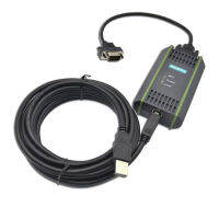 สายเคเบิลการเขียนโปรแกรม USB-MPI 6ES7972-0CB20พร้อมการแยกสำหรับ Siemens S7-200300 400 PLC ระบบ187.5 Baud Rate