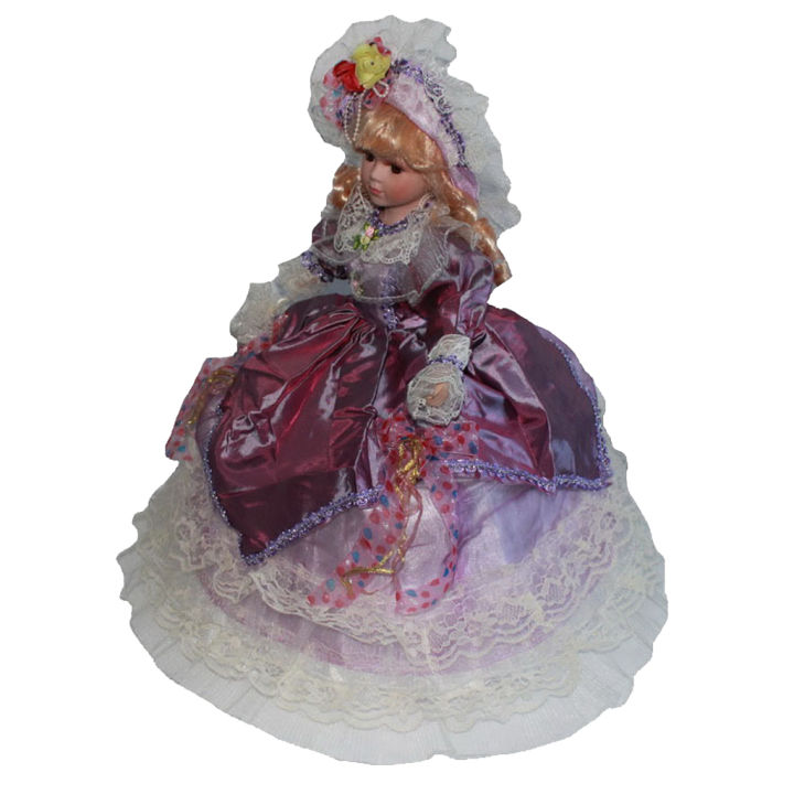Porcelain Doll Victorian Girl Figures Collections, Classical Victorian Lady Statue, Delicated Collectible Ceramics Doll - 18inch