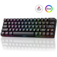 DIERYA DK63N 60 Compact Bluetooth Wireless Gaming Keyboard for Tablet RGB Customization Backlit Mechanical Keybored