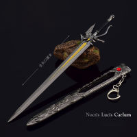 Last Fantasy Weapon Noctis Lucis Caelum Kingsglaive 22ซม. โลหะอะนิเมะเกม Samurai ดาบ Uncut Blade อาวุธรุ่นของเล่นของขวัญเด็ก