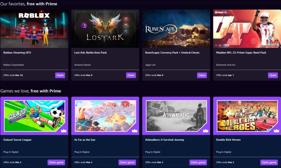 Twitch Prime Loot für die Games Valorant und Apex Legends