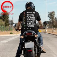 When Life Gets You Down Remember ItS Only One Down MenS T Shirts Gear Motorcycle Motivational Tees Gift Idea Clothing 5Xl 6Xl