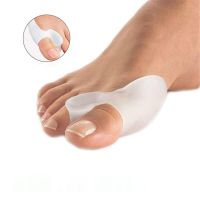 2PCS Silicone Gel Thumb Corrector Bunion Foot Toe Hallux Valgus Protector Separator Finger Straightener Adjuster Foot Care Tool Bumper Stickers Decals