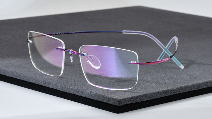 Fonex Rimless Titanium Glasses Men New Frameless Eyeglasses Frame Women Ultralight Japaness