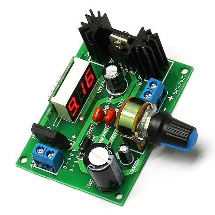 2A DC 030V AC 022V to 1.2528V LED Voltmeter Stepdown Arduino LM317