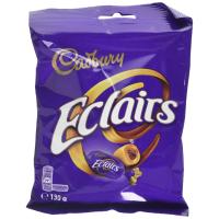 ?Import food? (1 Pc) Cadbury Chocolate Eclairs Bag 166g แคดเบอรี อีแคร์ลูกอมคาราเมลสอดไส้นมช็อกโกแลต 166 กรัม