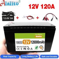 lffa33 Upgraded 12v 120A Li Ion 18650 Battery Electric Vehicle Lithium Battery Pack 9V- 12V 35Ah 120Ah Built-in BMS 30A High Current