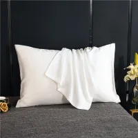 Natural Silk Pillowcase Hair Protection Pillow Case Solid Color Pillow Cover High Quality Bedding Pillow Case Cover