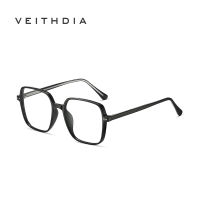 VEITHDIA แว่นตาทรงสี่เหลี่ยมเฟรมขนาดใหญ่ TR90,แว่นตาป้องกันแสงสีฟ้ากรอบตาอเนกประสงค์สำหรับ LY2224ผู้ชายและผู้หญิง