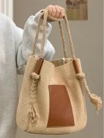 Large Capacity Hand Woven Version Tote Bag For Womens Summer 2023 New Versatile Niche Design Single Shoulder Underarm Bag