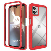 Moto G32 Case, WindCase Transparent Back Bumper No-Slip Shockproof Full Body Protective Case Cover for Motorola Moto G32