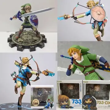 The Legend of Zelda Figure Nendoroid Breath of the Wild 733 413 Edition  Deluxe Figma 153 Sky Sword Link Zelda Action Figures Toy