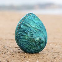 （READYSTOCK ）? Natural Big Sea Conch Large Shell Sapphire Blue Green Abalone Shell Artificial Dyed Decoration Starfish Fish Tank Scenery Decoration YY