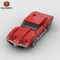 Hot MOC อิฐ Chevroleted Corvette C3 Stingray Coupe Racing กีฬารถความเร็ว Champion Racer Building Blocks เทคโนโลยีของเล่น